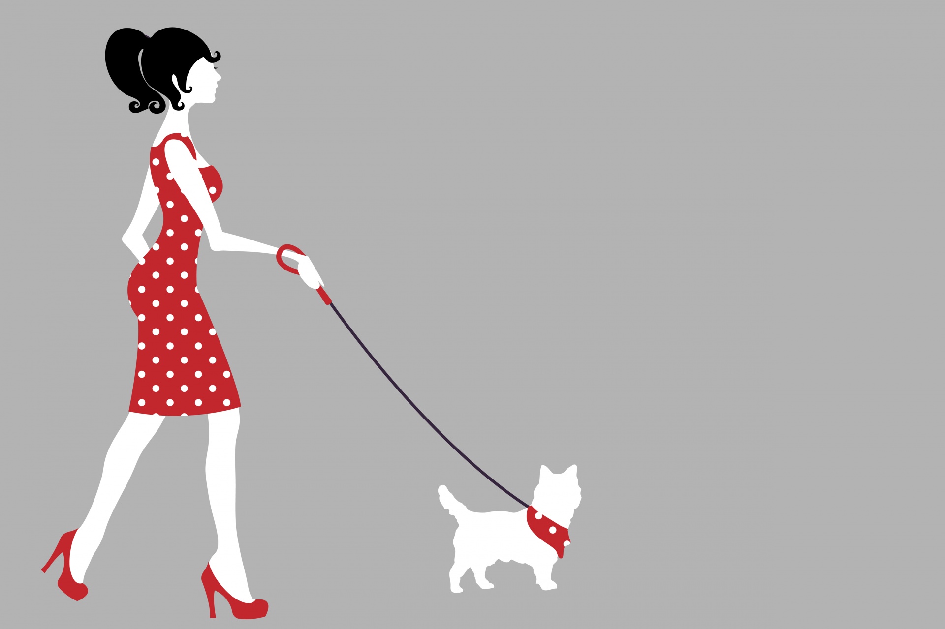 woman-walking-dog-clipart